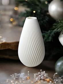 1pc Minimalist Plastic Vase Elegant Minimalist Style Black Stripe Cylindrical With Textured Finish For Floral Arrangement Centerpiece Vase Home Decor Living Room Decor Modern Table Decor Indoor Decor Flower Vase Glass Vase - Multicolor - View 6