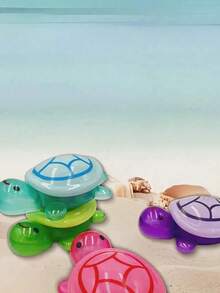 121pcs Turtle Night Light Statues, No Power Or Battery Needed - Resin Garden Miniature Animal Decor - Outdoor Decoration, Colorful Glowing Plastic Handmade Model, Suitable For DIY, Nail Art And Home Decor | Funny Animal Figurines | Decorative Turtles - Multicolor - View 5