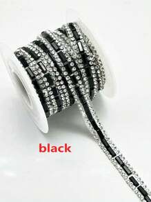 1 Set Self-Adhesive Glass Diamond Crystal Decorative Strips, Crystal Ribbon Stickers, Shiny Decorative Strips, Bow Pearl White Stickers, Cute Pearl Bow Self-Adhesive Stickers, DIY Fashion Decorative Stickers - Suitable For Clothing, Shoes, Hats, Bags, Various Crafts, Home Decor