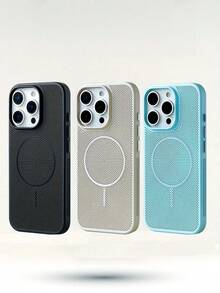 CteGlodrix Premium Ultra-Thin Breathable Heat Dissipation Magnetic Wireless Charging Phone Case, Compatible With IPhone 16, 15, 14, 13, 12, 11 Pro Max Plus, Shock-Resistant Armor Breathable PC Hard Shell Waterproof Anti-Fall Scratch Resistant - Black - View 13