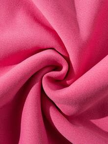 Sudadera con capucha de unicolor versátil y de moda para hombres, otoño - Rosa Fucsia - Ver 4