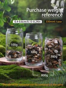 100/300/500/800g Colorful Pebbles Indoor Potted Green Plants Decorative Stones, Outdoor Gardens Used As Paving Stones, Aquarium Fish Tank Turtle Tank Decorative Sand Stones, Ramadan Courtyard Decorative Stones, Garden Bonsai Filled With Polished Stones - Multicolor - View 6