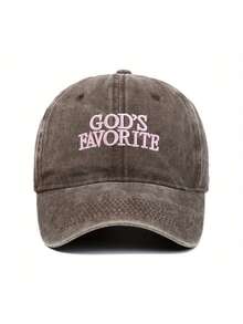 1 件女士“上帝最爱”刺绣棒球帽，适合日常、节日和聚会 - A - 查看 15