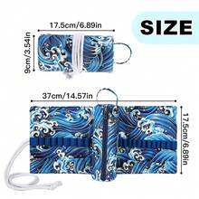 Neue Leinwand Häkelnadel Organizer Tasche, Nähzubehör Aufbewahrung, tragbare Reise DIY Stricknadel Halter, geeignet für Nähbegeisterte und Anfänger