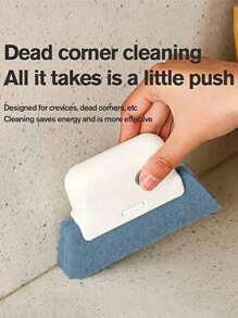 1pc Gray Window Gap Cleaning Brush, For Window Gap, Track, Corner And Bar Cleaning - Grey - View 6