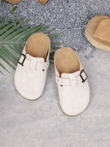 Kids Thick Bottom Closed Toe Sandals, Outdoor/Indoor Slippers For Spring & Summer