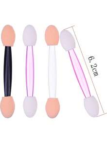 100片装、50片装、10片装美甲海绵魔术棒、双头海绵刷、渐变美甲刷、手夹、附钻刷 - 彩色 - 查看 7