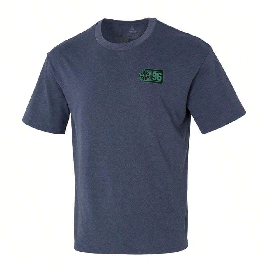 Under Armour Men's UA M HWT Hoops Courtside SS T-Shirt, Casual Workout Outdoor Sports Short Sleeve T-Shirt - Gray Blue - View 1