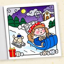 温馨圣诞：成人涂色书 - 用烘焙饼干、驯鹿拥抱和圣诞色彩舒缓压力，适合作为返校用品、送给女孩的礼物、情人节礼物和新年礼物