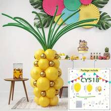 67 piezas Globos de látex con forma de piña, adecuados para fiestas de cumpleaños