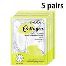 1对/5对/10对胶原蛋白保湿眼膜，凝胶眼膜，淡化细纹和皱纹，减少黑眼圈，改善眼部浮肿和放松，含有胶原蛋白和透明质酸，深层滋润，缓解干燥和粗糙的皮肤，提亮眼周，紧致眼部皮肤并增强弹性，适合所有肤质 - 彩色 - 查看 24