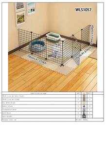 Easy Install Indoor Cat Fence, Home Use Rabbit Fence, Dog Cage, Cat Game Fence, Cat Gate, Cat Cage - Multicolor - View 13