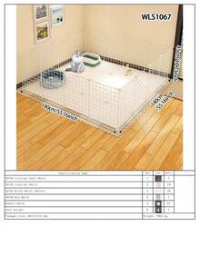 Easy Install Indoor Cat Fence, Home Use Rabbit Fence, Dog Cage, Cat Game Fence, Cat Gate, Cat Cage - Multicolor - View 14