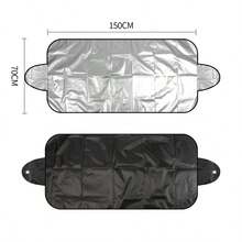 1pc Universal Car Windshield Cover, Suitable For Snow And Sun, Polyester Fiber, All-Weather Protection, Summer Sunshade And Winter Snow Proof, Essential Vehicle Accessory, Car Owner Gift - Multicolor - View 8