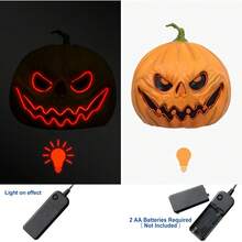 áscara de calabaza de miedo para Halloween,áscara de disfraz de cosplay,áscara de cabeza de calabaza de látex para - A - Ver 8