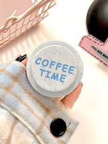 1pc INS Style Splatter Paint English Magsafe Magnetic Air Cushion Phone Holder, Cute Magnetic Phone Stand, Matte Magnetic Holder