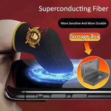 New Helmet Pattern Finger Sleeves, Anti-Slip & Sweat-Proof Gaming Finger Sleeves, Enhance Touchscreen Fluency, Designed For Mobile Gamers