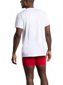 Men's Crew Tee Undershirts, Wicking,, Big & Tall Available - 白色 - 8 件裝 - 查看 4