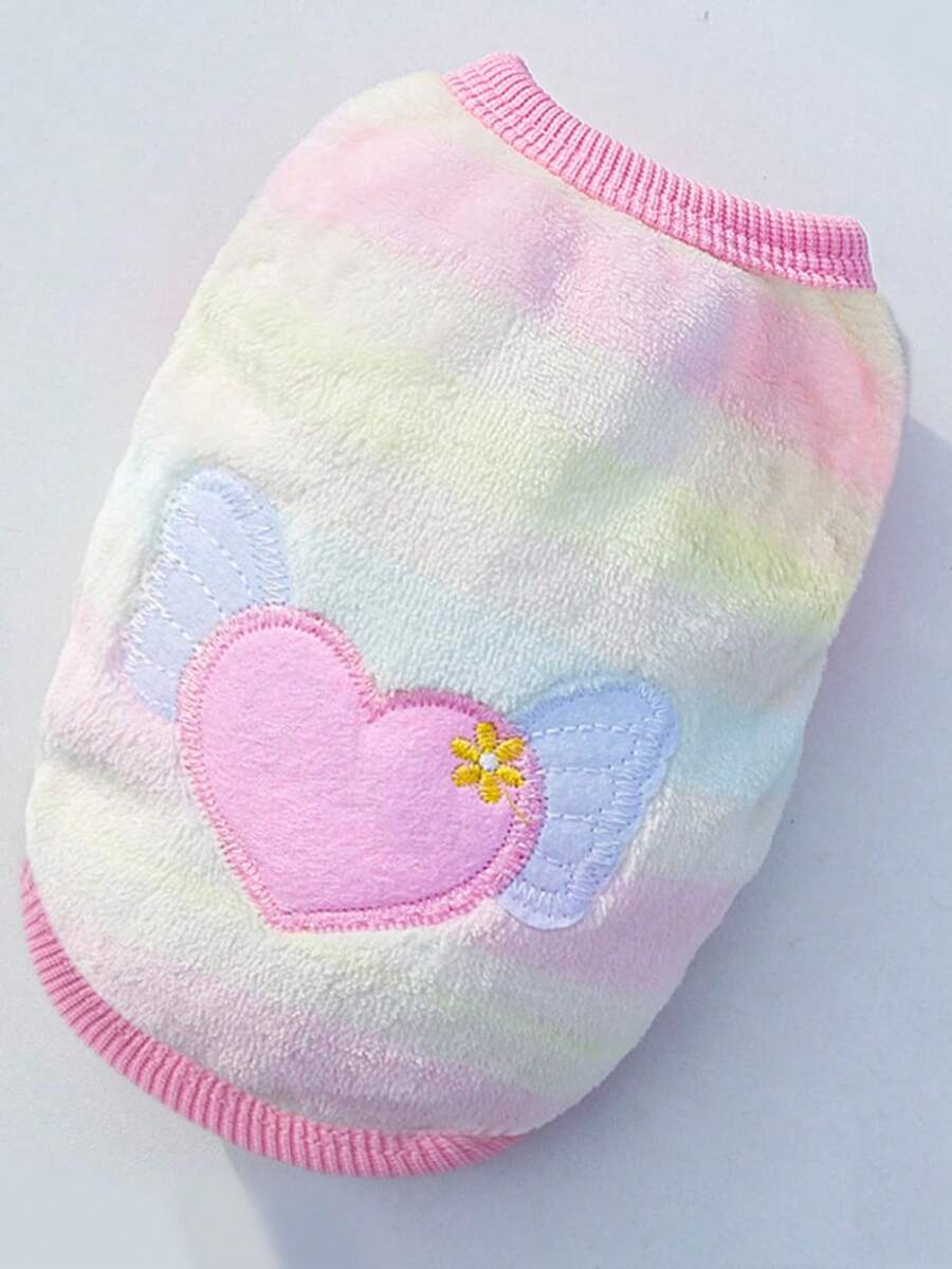 Áo len hình trái tim cho chó con, Áo ghi lê hoạt hình cho chó con bằng vải nỉ ấm áp, Áo sơ mi cho chó con dễ thương, Quần áo thỏ thiết kế thiên thần, Quần áo chuột lang bằng vải nỉ ấm áp, Áo len chui đầu ... - Nhiều màu - Xem 1