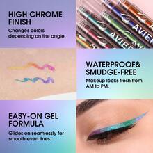 AVIERLL 3-In-1 Chameleon Liquid Eyeliner, 6 Colors Liquid Eyeshadow Stick, Ultra-Fine Eyeliner Pen, Waterproof & Long-Lasting, Festive Makeup (Color 04#+05#+06#) - 04+05+06 - View 7