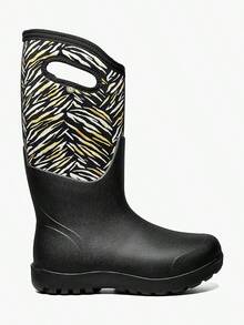 Bogs Neo-Classic Exotic 72709-009 Women's 11 Black Waterproof Farm Boot JOBB1530 - Black - View 2