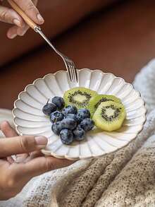 1set Petal Flower-Shaped Coffee Cup And Saucer Set, Kiln - Changed Ceramic Process, Underglaze Color Decoration, Afternoon Tea Cup And Saucer, For Home Use, Coffee Latte Art, Artistic Drinks, High - Appearance Value, For Entertaining Guests, Elegant And Romantic - Multicolor - View 6