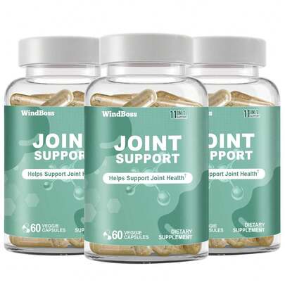 WindBoss Soporte Avanzado para Articulaciones – Glucosamina, Condroitina, MSM y Más – Promueve la Movilidad, Flexibilidad y Salud de Cartílagos – 60 Cápsulas