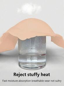 女士前扣式胸罩、无肩带胸罩、无缝上衣女士聚拢无钢圈性感内衣、可拆卸衬垫、可调节抹胸内衣基本款筒形胸罩、防滑硅胶软面料内衣、透明肩带、舒适加厚吊带背心波浪边设计、完美搭配无肩带连衣裙前扣内衣 - 杏色 - 查看 5