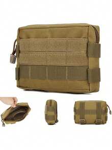 حقيبة أدوات EDC متعددة الوظائف للاستخدام الخارجي، حقيبة خصر رياضية بنظام Molle، كيس منظم، يمكن تثبيتها على الحزام أو حقيبة الظهر أو السترة - متعدد الألوان - مشاهدة 1