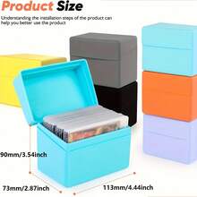 100 Slots Silicone Card Holder Case Suitable For Various Transaction Cards, Standard Cards