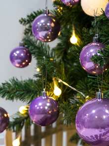 44 Stücke Weihnachtskugeln, Weihnachtsbaum Dekoration, hängende bruchsichere Plastikkugeln für Weihnachtsbaum, Feiertage, Hochzeitsfeier, Fenster Weihnachtsdekoration, Geburtstag, Valentinstag, Ostern, Zuhause, Büro Wanddekoration, perfekte Weihnachtsbaum Dekoration um Feststimmung zu schaffen - Weihnachtsgeschenk 7/6/5/4/3 cm (2,8/2,4/1,9/1,6/1,2 Zoll)