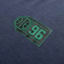 Under Armour Men's UA M HWT Hoops Courtside SS T-Shirt, Casual Workout Outdoor Sports Short Sleeve T-Shirt - Gray Blue - View 4