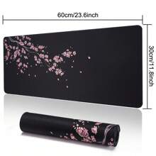 1pc Large Mouse Pad Black Sakura Gaming Mouse Pad, Available In 5 Sizes