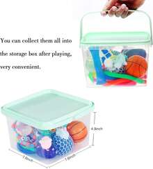 24 Pack Fidget Toys For Adults With Liquid Motion Timer Mochi Squishy Stretchy String Flippy Chain Easter Egg Marble Mesh Squeeze Bean Stress Ball For Gift - 1 - View 5