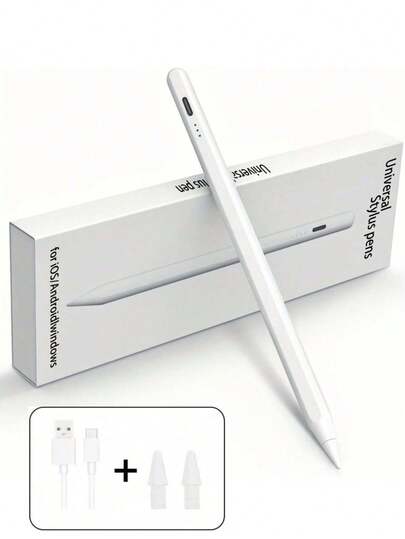 LED Power Indicator Touch Stylus Pen Compatible With Apple Pencil For IPad 2024, 2023, 2022, 2021, 2020, 2019 And 2018 Models, Ideal Gift For Mother, Family, Friends, Birthday Or Holidays, Also A Great Accessory