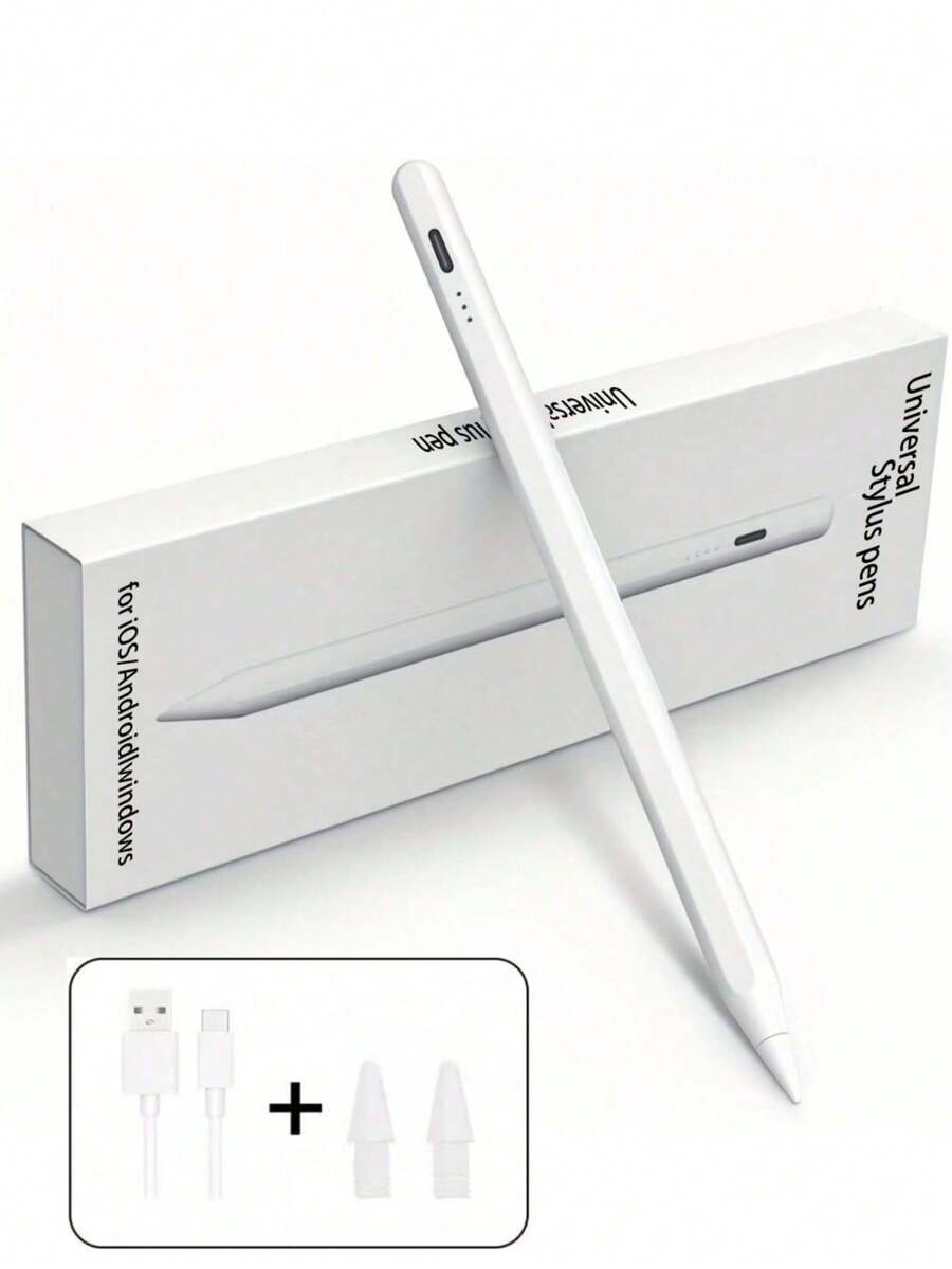 LED电源指示灯触控笔，兼容Apple Pencil，适用于iPad 2024、2023、2022、2021、2020、2019和2018款，是送给母亲、家人、朋友的理想礼物，适合生日或节日，也是一款很棒的配件。