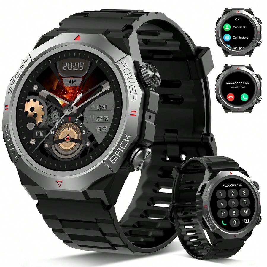 Ordtop Fempoin Reloj Inteligente Mujer, 1.43" AMOLED Display Smartwatch Con Llamadas, Smart Watch Monitor De Sueño/SpO2, Podómetro, 110+ Modos Deportivos Impermeable Reloj Deportivopara Android IOS - Black - View 1