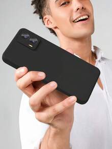 1 件黑色防震手机壳，适用于 /Infinix 系列，/Infinix 黑色防震手机壳。手机壳、手机保护套、手机壳、手机套、防震手机壳、黑色手机壳、简约手机壳、纯色手机壳、黑色手机壳、TPU 防震手机壳（军用级防震） - 黑色 - 查看 8