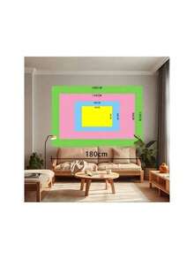 Plim Backdrop Kids Birthday Party Photography Cartoon Photo Background Rainbow Vinyl Table Banner Decoration Baby Room Tapestry - trắng - Xem 2