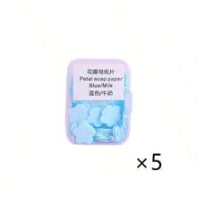 1 片/2 片花香洗手皂片，便携式一次性抗菌皂纸，持久留香，适合户外旅行、海滩、露营、钓鱼、商务旅行