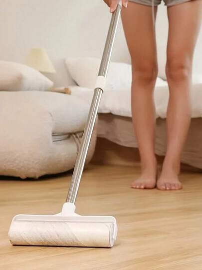 Replacement Refill Lint Roller, Large Lint Roller, Suitable For Pet Hair, Carpet Cleaning, Lint Remover, Long Handle Sticky Mop, Can Be Used To Clean Carpets, Floors, Sofas, Beds, Cars, Clothes And Pet Hair