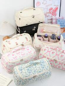 1pc Hair Dryer & Curling Iron Storage Bag, Large Capacity Dust-Proof Hanging Hair Tool Organizer Pouch, Suitable For Travel, Cruise, Dorm, Wedding, Bridesmaid, Mother's Day, Birthday, Friend & Teacher Gifts, Home Decor For Bathroom, Living Room, Bedroom - Multicolor - View 1