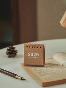 Cirelle 1pc Minimalist 2026 Mini Desktop Calendar, Suitable For Desk Decor