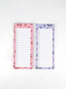 50 st/förpackning magnetiska anteckningsblock, stor inköpslista, att-göra-lista, påminnelser - stark magnetisk baksida, fruktmönster, magnetiska avrivbara självhäftande lappar, liten anteckningsbok, daglig planerare, incheckningsanteckningar, anteckningslista, uppgiftslista, bästa presenten till födelsedag, examen - Multifärgad - Visa 44