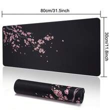 1pc Large Mouse Pad Black Sakura Gaming Mouse Pad, Available In 5 Sizes