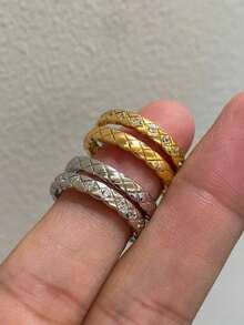 Stylever 1 Chiếc nhẫn bạc Sterling 925 hình thoi tối giản, thời trang và tinh tế dành cho nữ, đa năng cho thời trang hàng ngày, một món quà thanh lịch cho bạn bè, thích hợp để trang trí tiệc khiêu vũ - Nhiều màu - Xem 2