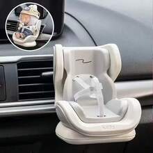 Doll Safety Seat, Suitable For Labubu, Car Seat Air Outlet Ornaments, Safety Seat Model Ornaments Toys, Doll Decoration, Car Interior Ornaments