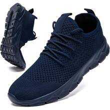 Lightweight Breathable Women's Tennis Shoes For Gym Workout - Blue - View 12