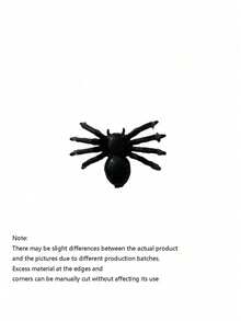 100 Pieces - Black Simulated Spiders, Realistic Plastic Spider Decorations For Halloween Decoration, Black Scary Prank Spiders For Halloween Party Decoration, Small Spider Accessories, Halloween Spiders Indoor And Outdoor Party Decoration, Garden Decoration, Room & Home Decoration, Halloween Toy Accessories, Autumn Decoration