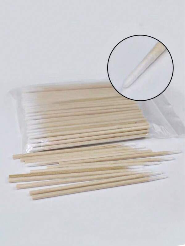 500 piezas de brochas desechables de pestañas micro, maquillaje, tatuaje, esmalte de uñas, desmaquillante, mini brochas de maquillaje